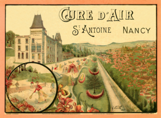 Gravure A.SIVOL - Cure d'air Saint-Antoine 1901 - LACDA